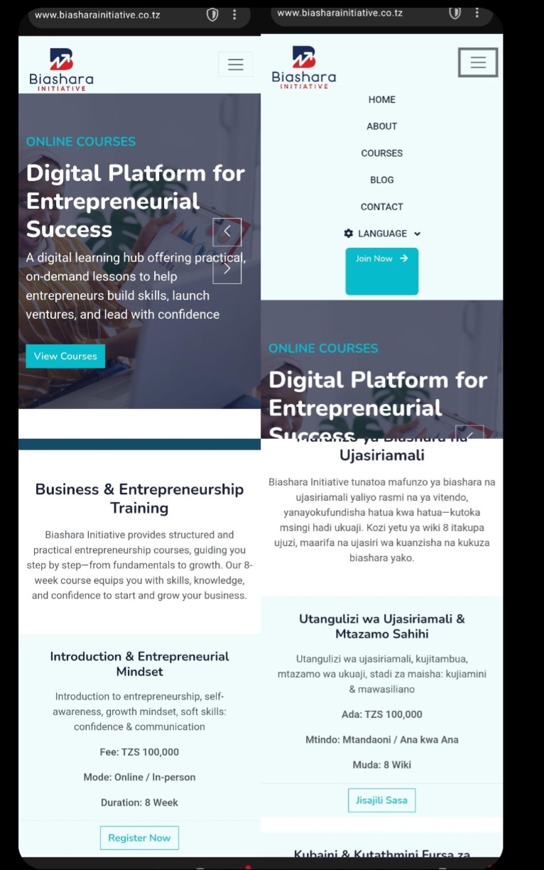 WELCOME TO BIASHARA INITIATIVE – A NEW JOURNEY OF ENTREPRENEURSHIP BEGINS TODAY.